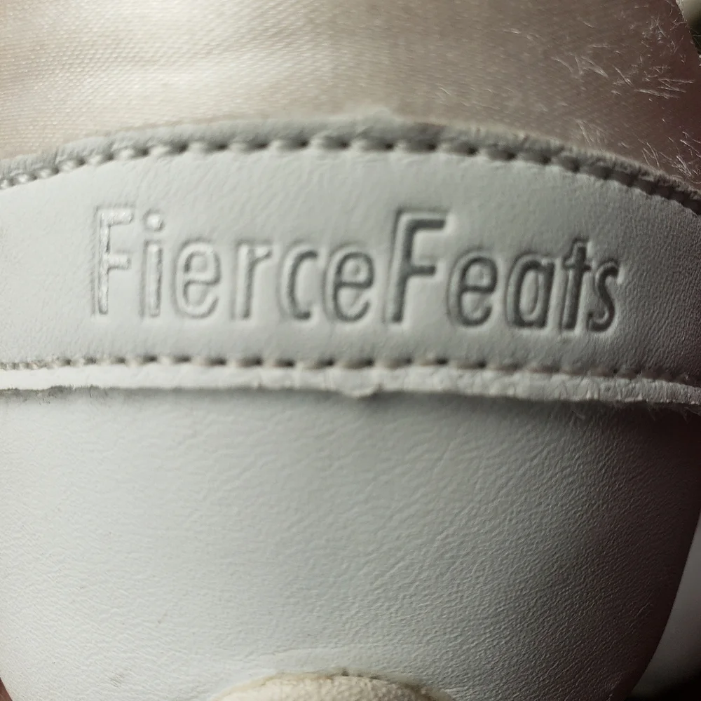 Fierce Feats Ladies Size 8 White Cheer Cheerleading Sideline Shoes - Picture 5 of 8